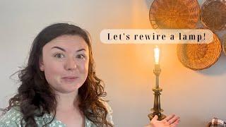 How to Rewire a Vintage Lamp to Make it Safe Again!