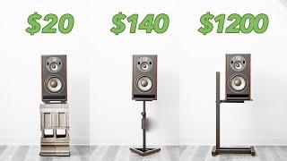 The shocking SOUND DIFFERENCE Between Speaker Stands 