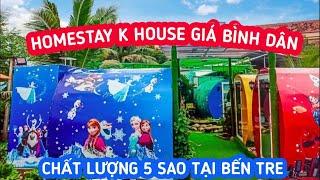 Nhà nghỉ Homestay K House chất lượng 5 sao view siêu đẹp CÓ BỒN TẮM giá bình dân tại Bến Tre | KPVL