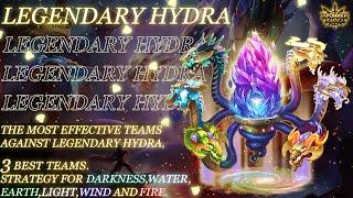 Legendary Hydra. 3 Best Teams for Each Head in 5 Minutes. Strategy & Guide 2023 | Hero Wars Mobile