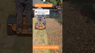 #lawncare Reply to @salazar281 It's a Bluetooth bagger 藍藍 Move along homie! #c