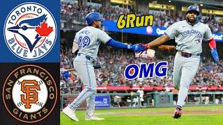 Blue Jays vs. Giants Game Highlights, Jul 10  2024| MLB Highlights 2024