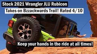 Stock 2021 Jeep Wrangler JLU Rubicon - Can it handle Bzzackwards Trail? - Off Road Trail Review