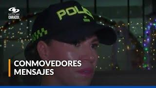 Policías que estarán en turno este 24 de diciembre reciben conmovedores mensajes de sus familiares