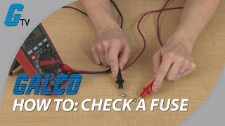 How to Check a Fuse by Testing it with a Multimeter