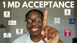 1 md interview, 1 waitlist, 1 acceptance || aamc application 2023-2024 update#3 || school reveal