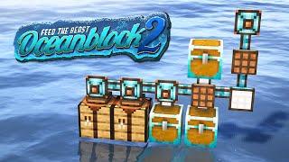 FTB OceanBlock 2 EP3 Integrated Dynamics Storage and Autocrafting Solution