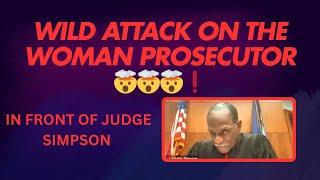 Defendant’s Wild Attack on Female Prosecutor - Unbelievable Courtroom Drama! judge simpson