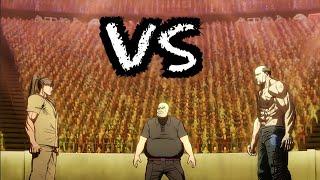 Sen Hatsumi vs Bando Yohei DUBBED!!- Kengan Ashura HD! The Floating Cloud vs The Bloody Tusk!!! 