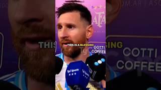 Messi said this after his hat-trick 