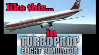 Triying to be like air Canada flight 143 in turboprop flight simulator.