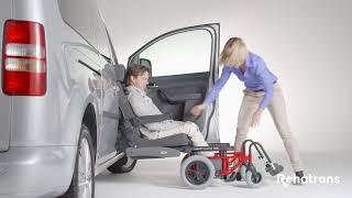 Soluciones de acceso al coche: Carony + asiento giratorio ▶