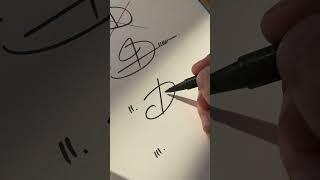 How to sign the letter D?️