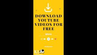 Download YouTube videos for free