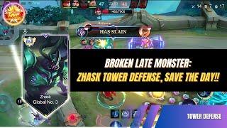 Broken Late Monster: Zhask Tower Defense, Save The Day! #zhasktopglobal #zhaskgameplay #towerdefense