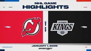 NHL Highlights | Kings vs. Devils - January 1, 2025