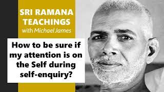 2023-04-29 Ramana Foundation UK: How to be sure if my attention is on the Self during self-enquiry?