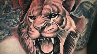 Tattoo of a lion by me