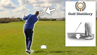 How to Hit Golf Shots from a DOWNHILL LIE - DOWNSLOPE