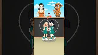  Squid Game Challenge: Can You Draw a Perfect Circle..?? #doraemon #nobita #shorts