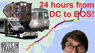 I Rode From Washington to Boston Using ONLY Public Transit!