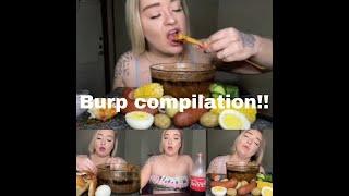 HUGE MUKBANG BURPS COMPILATION!!