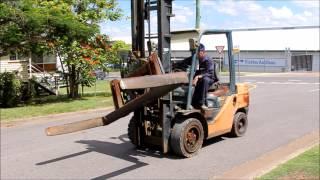 Forklift Rotator Attachment Demonstation