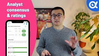 Tutorial #20 - Analyst consensus and ratings | Investing app for beginners