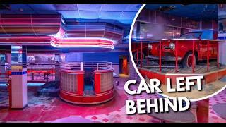 Exploring ABANDONED Retro 1950's NIGHTCLUB Diner w/ Neon Still Working!! - Vintage CAR Left Inside