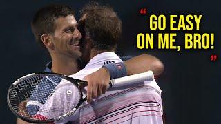 When World No 100+ Toyed Prime Djokovic | Most Hilarious Tennis Match (Circus Show)