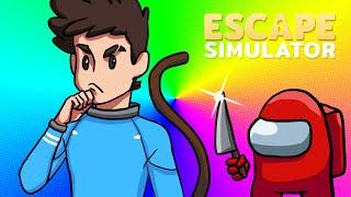 AMONG US PRÓBUJE NAS ZAATAKOWAĆ! | ESCAPE SIMULATOR