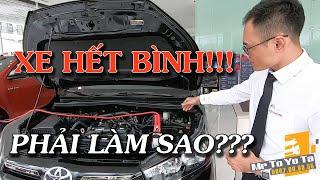 Cách Câu Bình Ắc Quy Khi Xe Ô Tô Bị Hết Bình Không Đề Được [Rất hữu ích ] | Mr Toyota