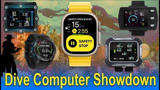 Dive Computer Showdown: Watch vs Shearwater vs. Apeks vs. Suunto vs. Garmin in a full comparison