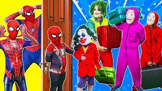 PRO 5 SPIDER-MAN Team || SPIDER MAN TEAM & JOKER The Never-Ending War (Action in Real Life) + MORE