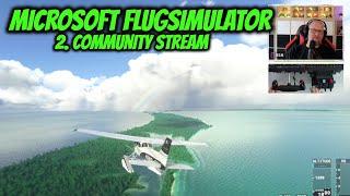 MICROSOFT FLUGSIMULATOR 2. COMMUNITY FLUG (STREAM VON 31.07.2021)