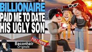 The Billionaire Paid Me To Date His Ugly Son, FULL MOVIE | roblox brookhaven rp