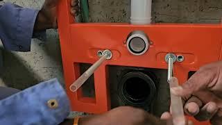 Concealed flush tank installation//wall closet frame/simple method,