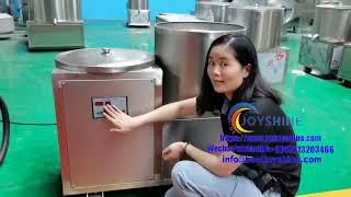 Introduction of food dewatering and deoiling machine | fried snacks deoiler | vegetable dewaterer