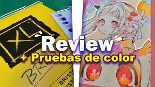 Review papel CANSON BRISTOL ILUSTRACIÓN XL || Pruebas de color - ¿el mejor papel calidad precio?