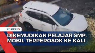 Dikemudikan Pelajar SMP, Mobil Terperosok ke Kali di Jalan Mandara Permai, Kapuk Muara Penjaringan