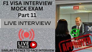 USA F1 VISA INTERVIEW MOCK EXAM | Live Interview Practise | Part 11