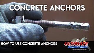 Concrete anchors