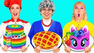 Ja vs Babcia — Wyzwanie z Dekorowaniem Ciasta | Szalone Wyzwanie od Fun Fun Challenge