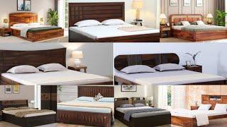 Top simple double bed design/ Modern wooden bed design/ Double bed ideas/