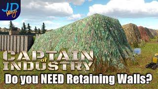 Retaining walls Do we Need them? Lets Test it  Captain of Industry    Tutorial, Guide, Tips