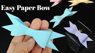 Paper Bow | Easy DIY Gift decoration | Paper Bow Tutorial | Paper Bow Making | Easy Gift Topper