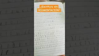 ESCRITURA SIN SEGMENTACIÓN: CAUSAS Y ESTRATEGIAS DE TRABAJO