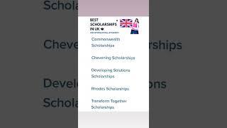 Best Fully Funded Scholarships in Uk For International students l Study in Uk l Study abroad l Uk