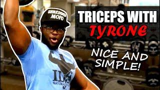 Tyrone The Fitness Addict Trains Triceps (Full Workout Critique!)