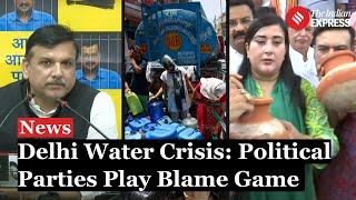 Delhi Water Crisis Sparks Political Debate; BJP Protests, AAP Calls Crisis 'BJP Sponsored'